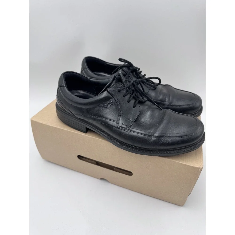 ECCO Men's New Jersey Cap Toe Tie Shoes, Black S9-91/2 S827